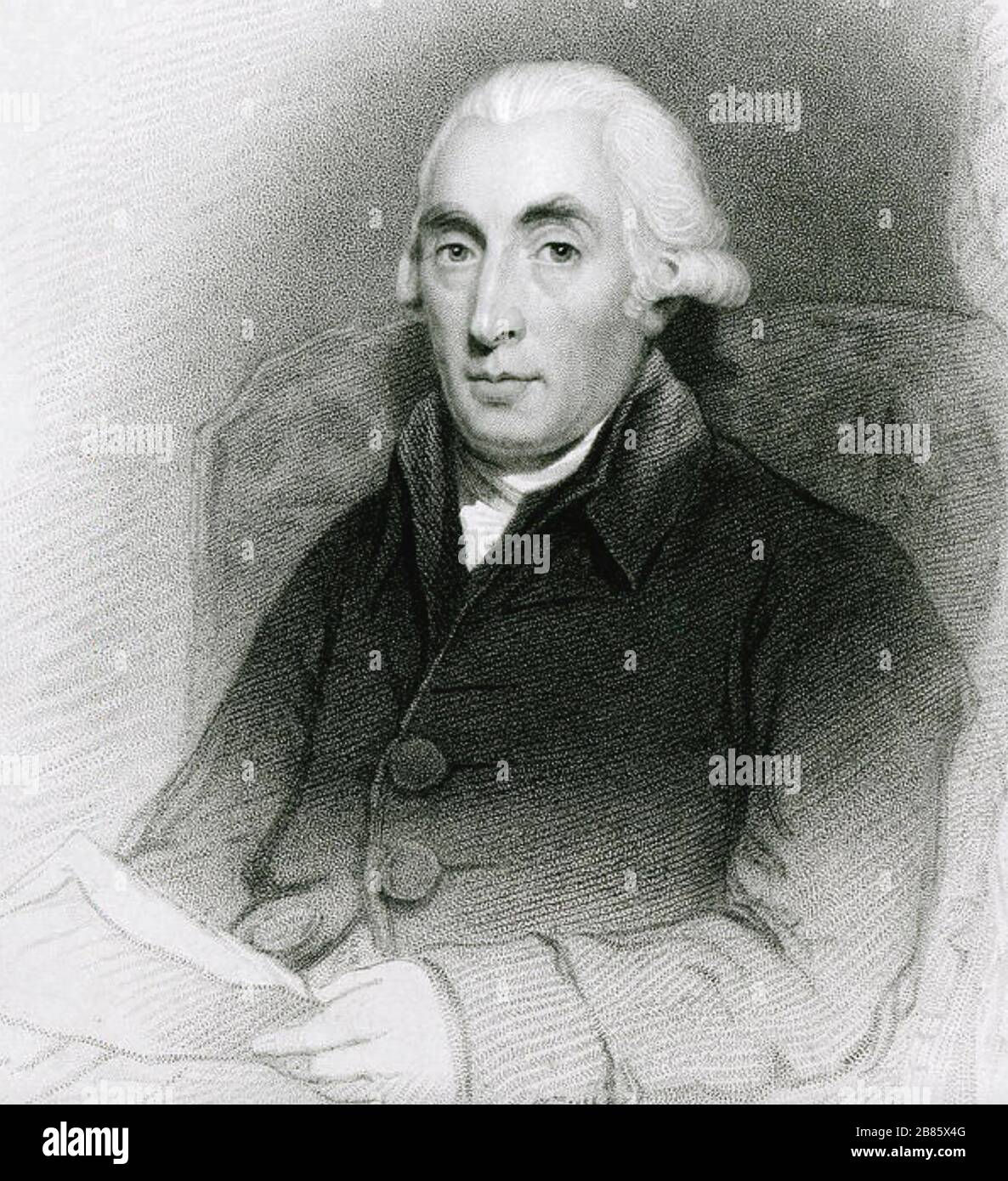 JOSEPH BLACK (1728-1799) médecin et chimiste écossais Banque D'Images