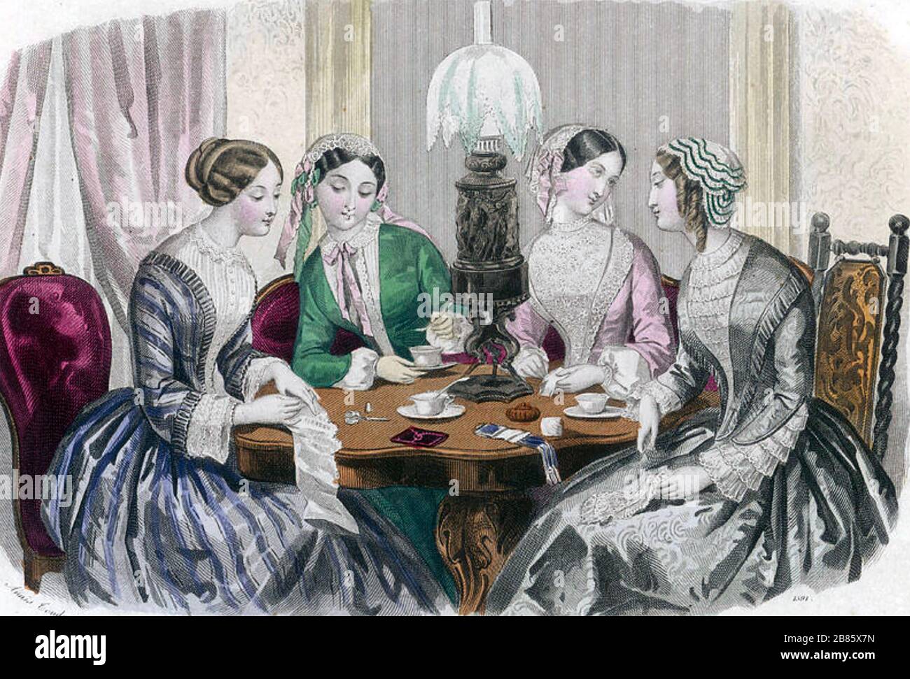 FÊTE DU THÉ vers 1860 Banque D'Images