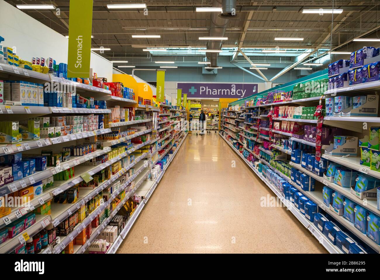 Pharmacie de supermarché Banque D'Images