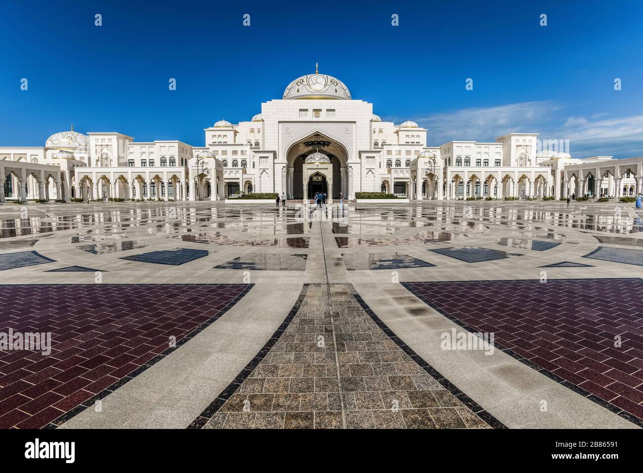 Emirats arabes Unis. Abu Dhabi. Palais présidentiel Qasr Al Watan Banque D'Images