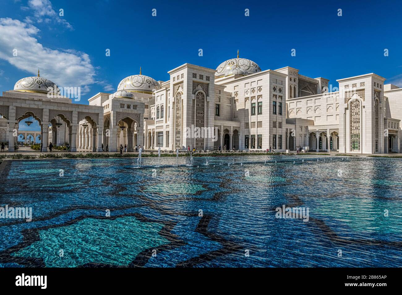 Emirats arabes Unis. Abu Dhabi. Palais présidentiel Qasr Al Watan Banque D'Images