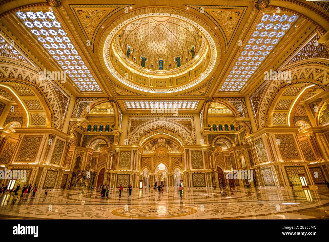 Emirats arabes Unis. Abu Dhabi. Palais présidentiel Qasr Al Watan Banque D'Images