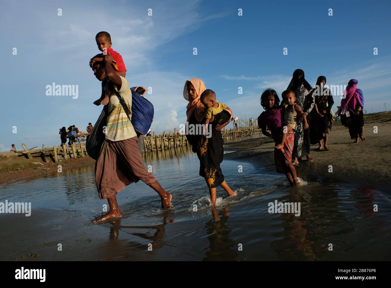 Rohingya; un conte de brutalité d'un noble lauréat de la paix Banque D'Images