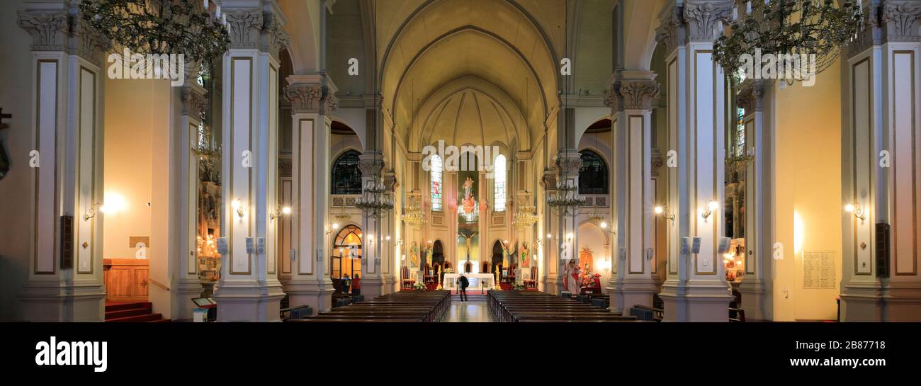 Église de Santuario Maria Auxiliadore, Punta Arenas ville, Patagonia, Chili, Amérique du Sud Banque D'Images