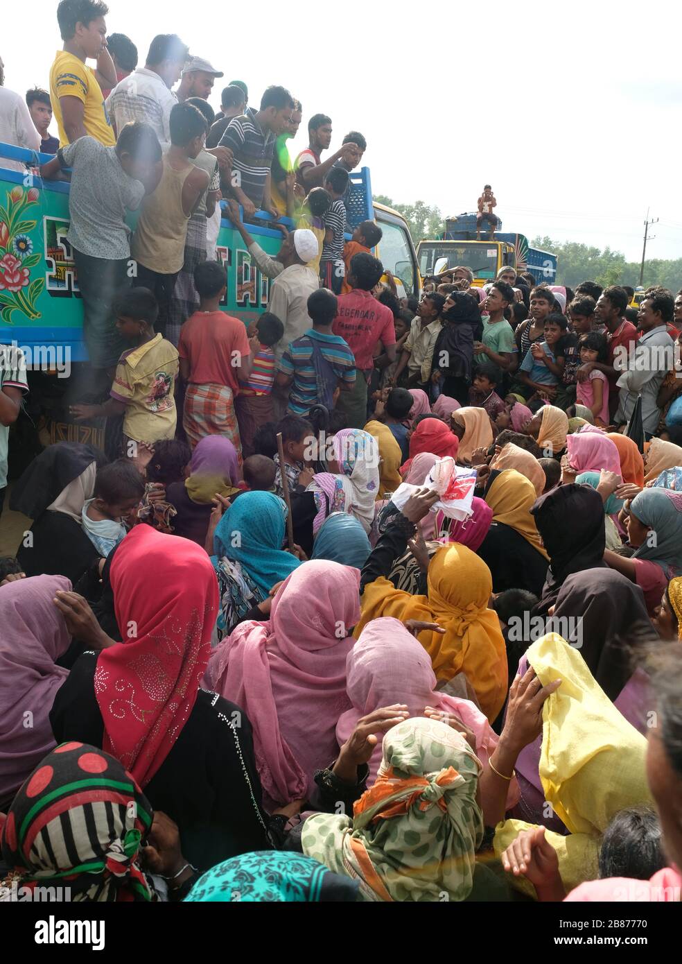 Rohingya; un conte de brutalité d'un noble lauréat de la paix Banque D'Images