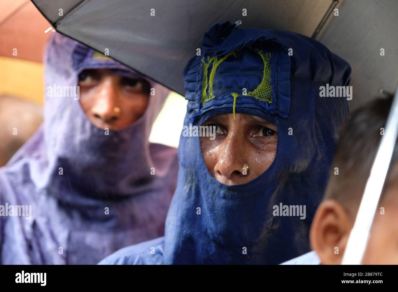 Rohingya; un conte de brutalité d'un noble lauréat de la paix Banque D'Images