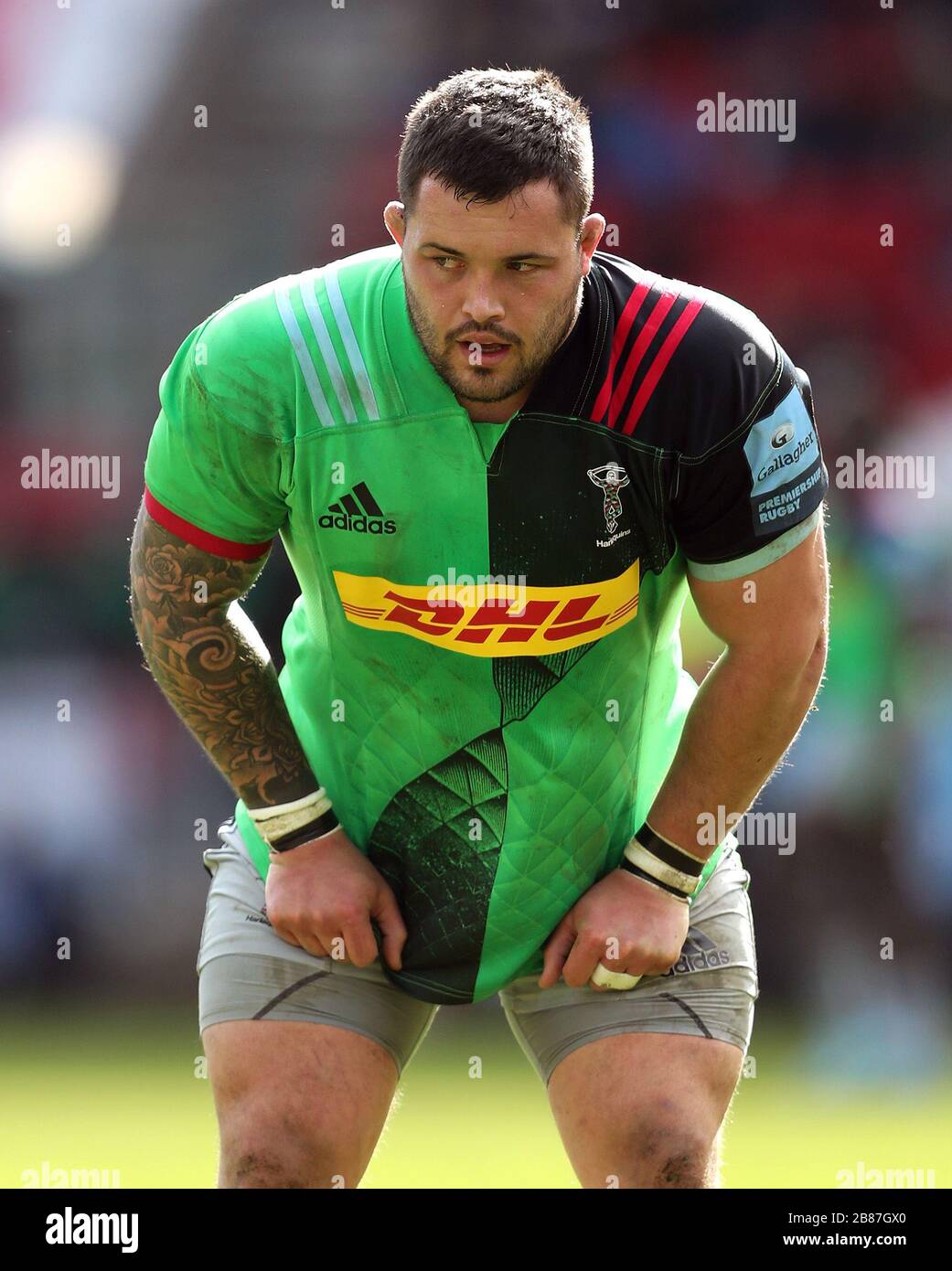 Simon Kerrod de Harlequins pendant le match de la première nomination de Gallagher à Ashton Gate, Bristol. Photo PA. Date de la photo: Dimanche 8 mars 2020. Voir l'histoire de PA RUGBYU Bristol. Le crédit photo devrait se lire comme suit : David Davies/PA Wire. Banque D'Images