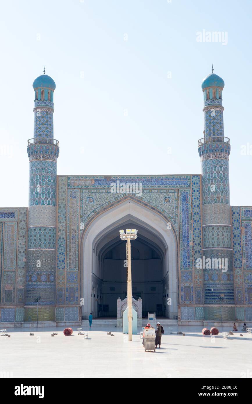 Mosquée Bleue Herat - Masjed Jame Herat, Afghanistan Banque D'Images