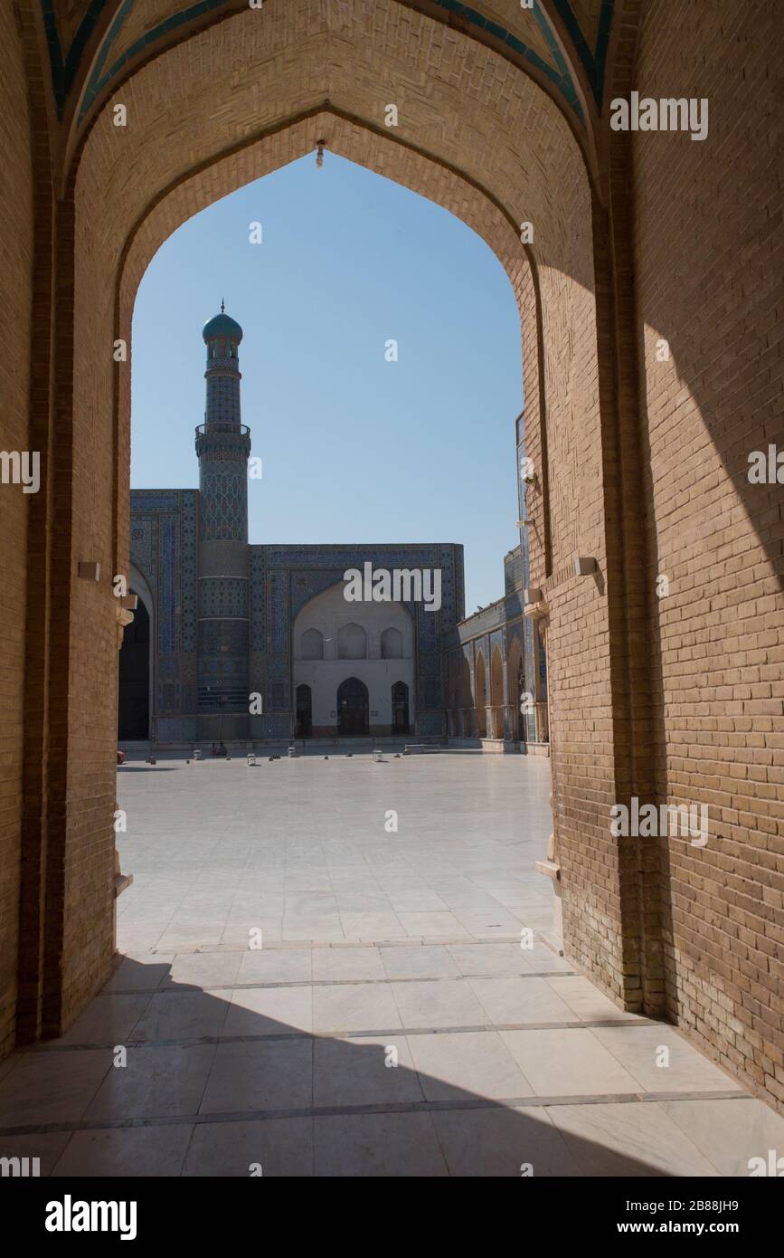 Mosquée Bleue Herat - Masjed Jame Herat, Afghanistan Banque D'Images