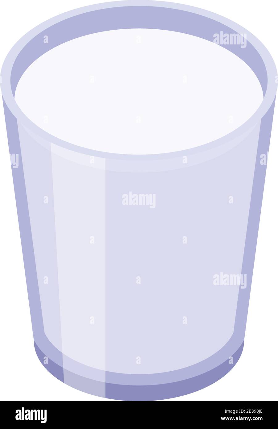 Jus de verre longue icône, style isométrique Illustration de Vecteur