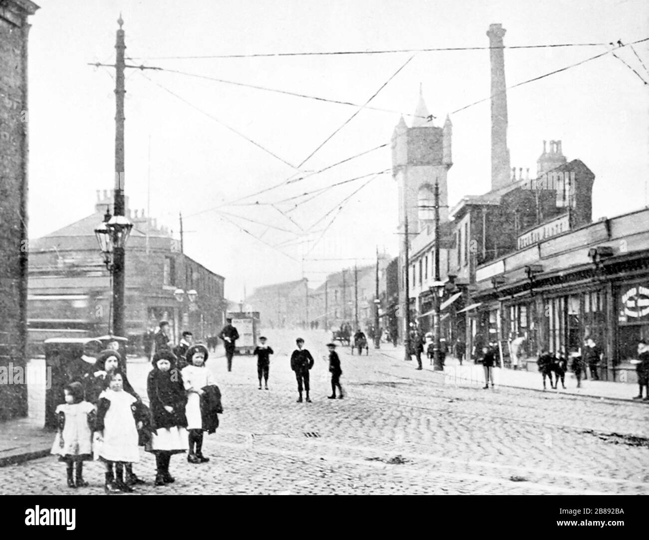 Miter, Burnley, Lancashire, début des années 1900 Banque D'Images