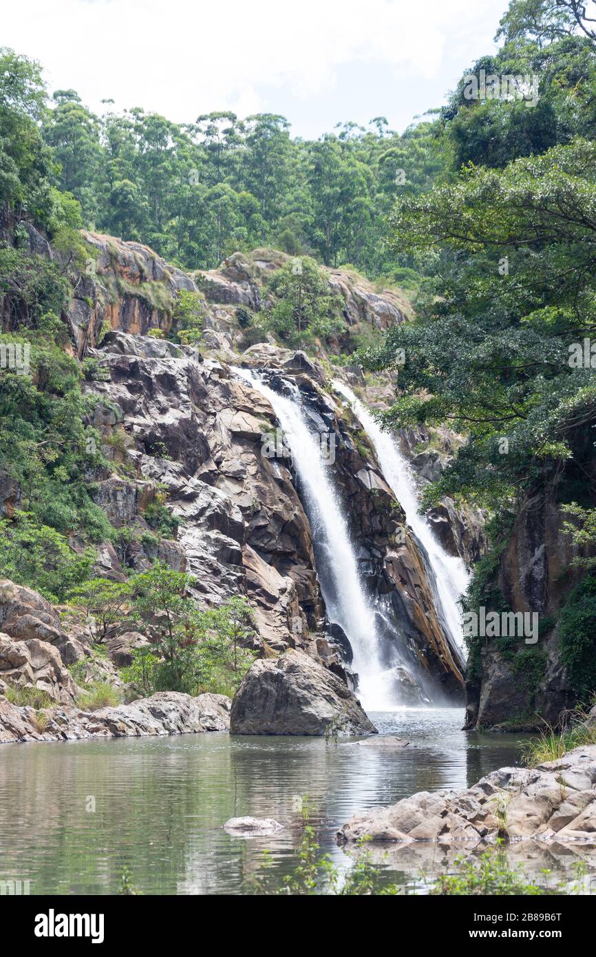 Chutes de Mantenga, réserve naturelle de Mantenga, Lobamba, vallée d'Ezulwini, Royaume d'Eswatini (Swaziland) Banque D'Images