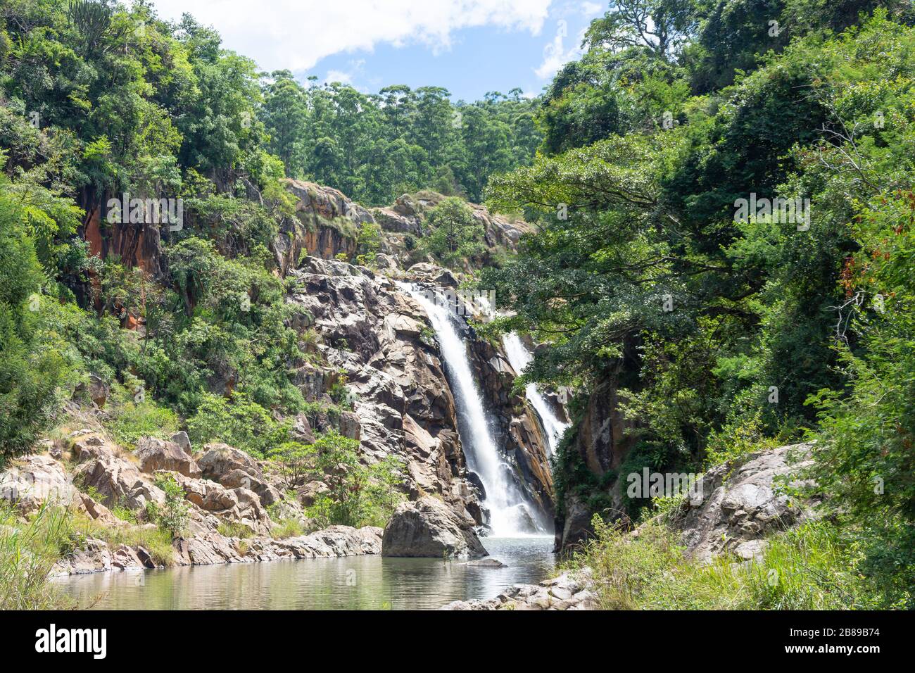 Chutes de Mantenga, réserve naturelle de Mantenga, Lobamba, vallée d'Ezulwini, Royaume d'Eswatini (Swaziland) Banque D'Images