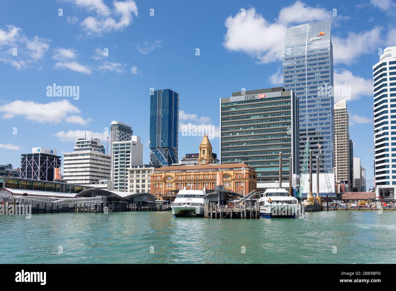 Auckland Waterfront and City Centre, Auckland, Nouvelle-Zélande Banque D'Images