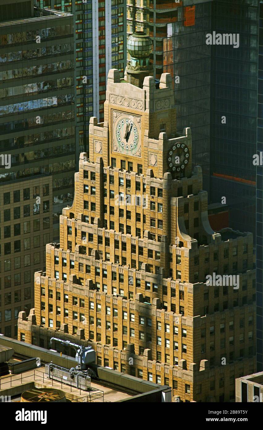 Paramount Building est un gratte-ciel à Manhattan à Broadway, 12.04.2009, vue aérienne, États-Unis, New York City Banque D'Images Paramount Building est un gratte-ciel à Manhattan à Broadway, 12.04.2009, vue aérienne, États-Unis, New York City Banque D'Images