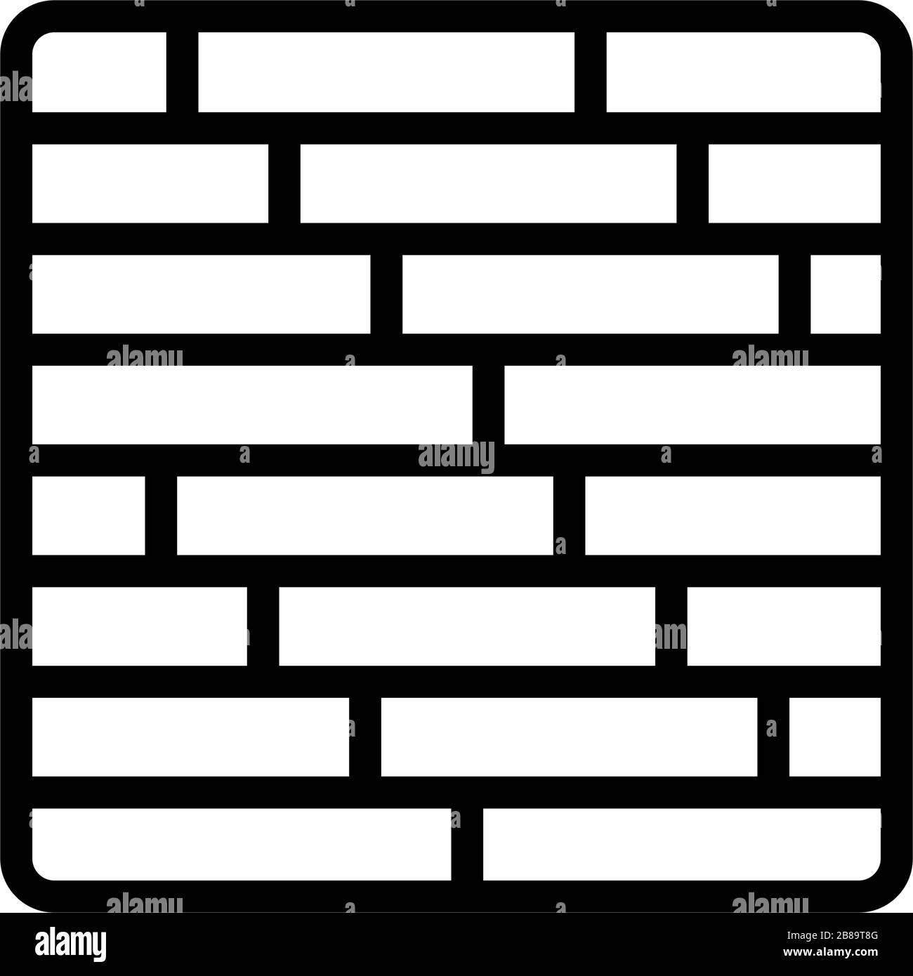 illustration du contour vectoriel de l'icône étroite de mosaïque Illustration de Vecteur