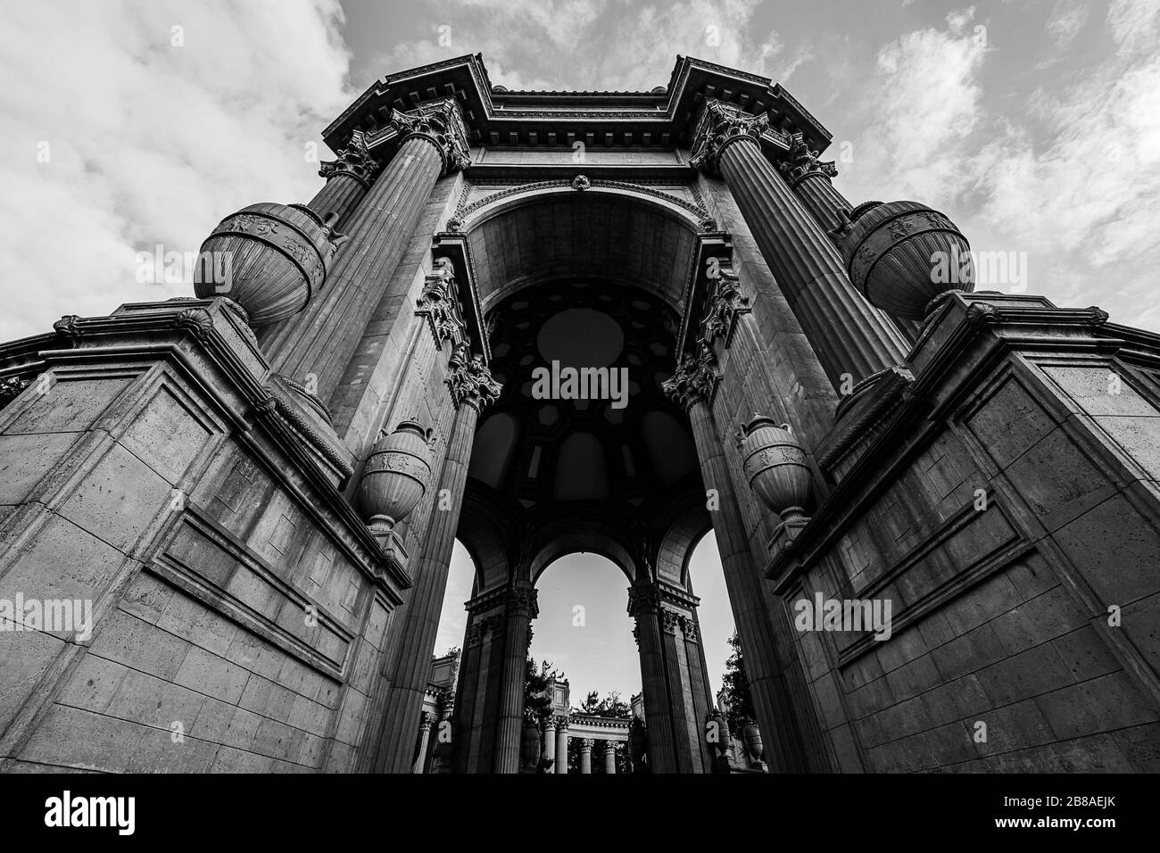 Le Palais des Beaux-Arts à San Francisco Banque D'Images