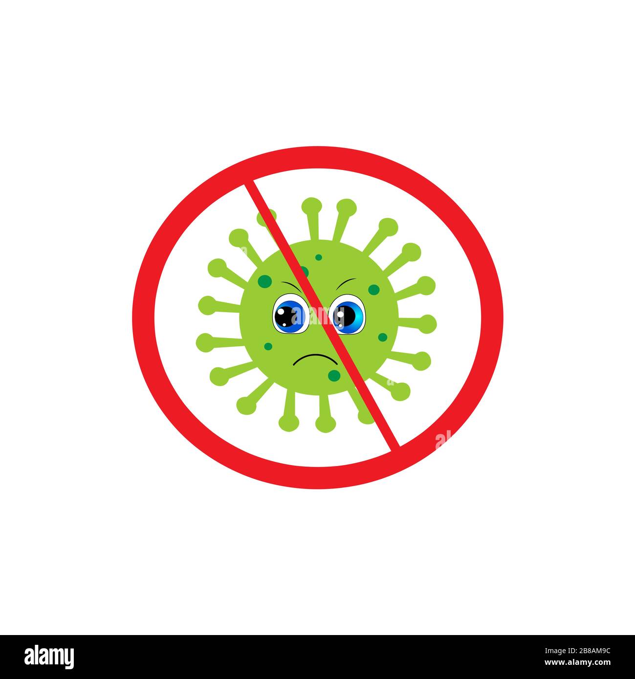 arrêter l'épidémie de virus vecteur d'illustration du coronavirus Illustration de Vecteur