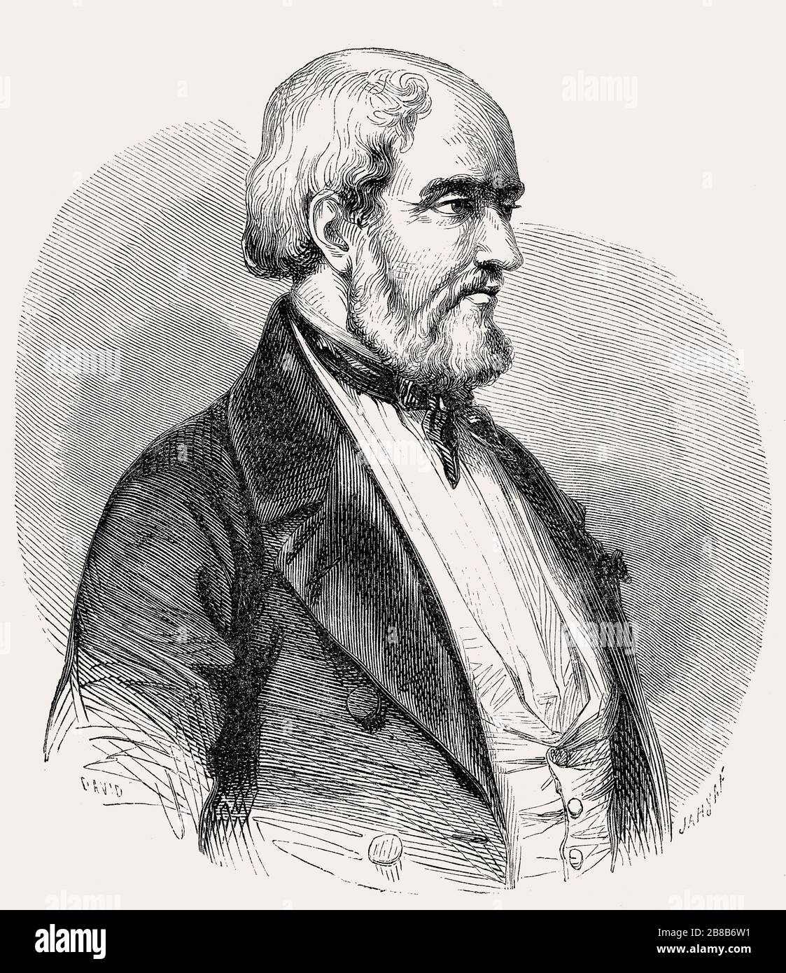 Ambroise Louis Garneray, 1783 – 1857, un corsair français, peintre et écrivain Banque D'Images