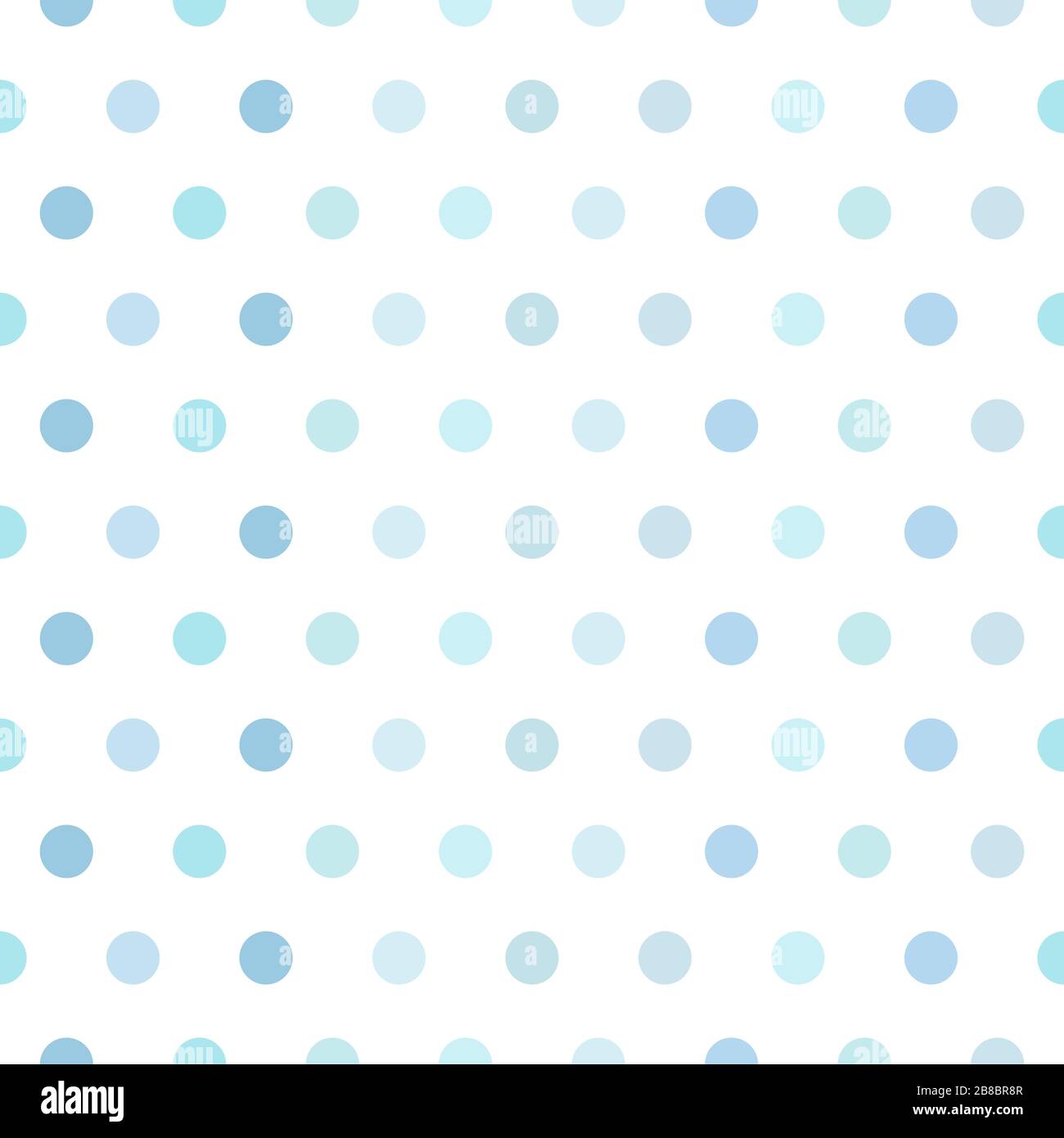 Arrière-plan de motif vectoriel transparent. Pois polka de couleur pastel. Contexte pour les thèmes du printemps ou pour les illustrations pour enfants. Nuance bleue Illustration de Vecteur