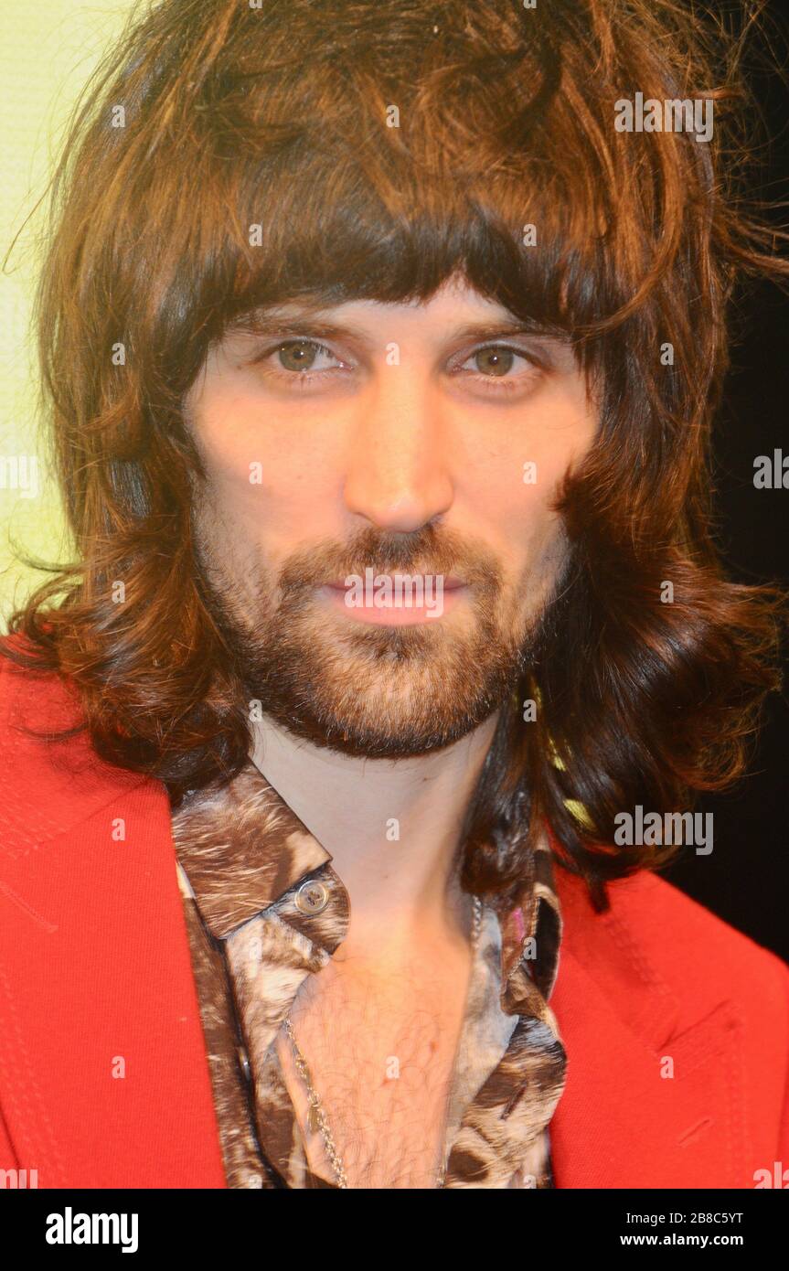 Sergio Pizzomo, Kasabian, Signing for Velociraptor, HMV Oxford Street, Londres. ROYAUME-UNI Banque D'Images