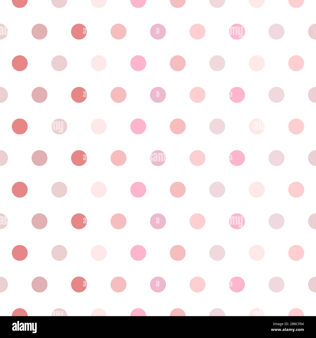 Arrière-plan de motif vectoriel transparent. Pois polka de couleur pastel. Contexte pour les thèmes du printemps ou pour les illustrations pour enfants. Teinte rouge Illustration de Vecteur