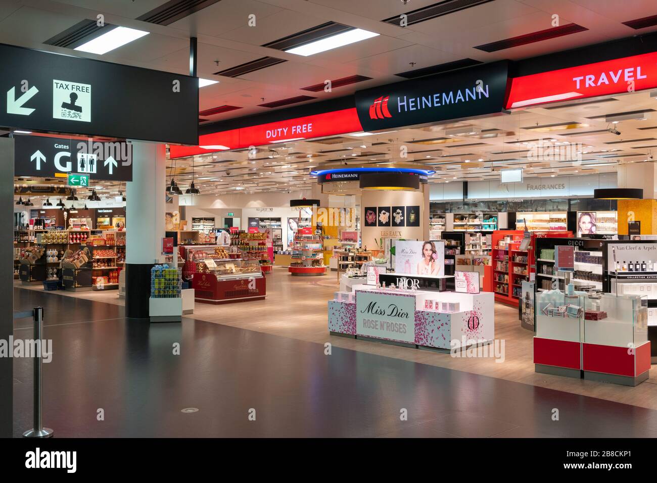 Taxe à vide à l'aéroport de Vienne terminal 3 pendant la pandémie de Covid 19 de Coronavirus, 15 mars 2020, Autriche Banque D'Images