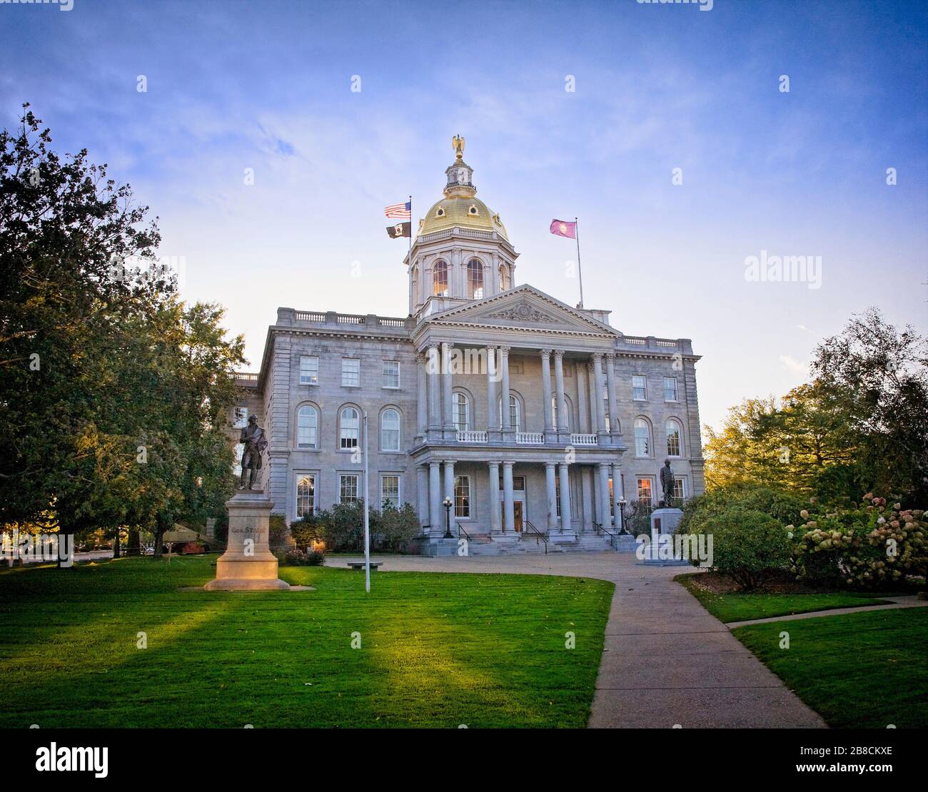 La capitale de l'État du New Hampshire, à Concord. Banque D'Images