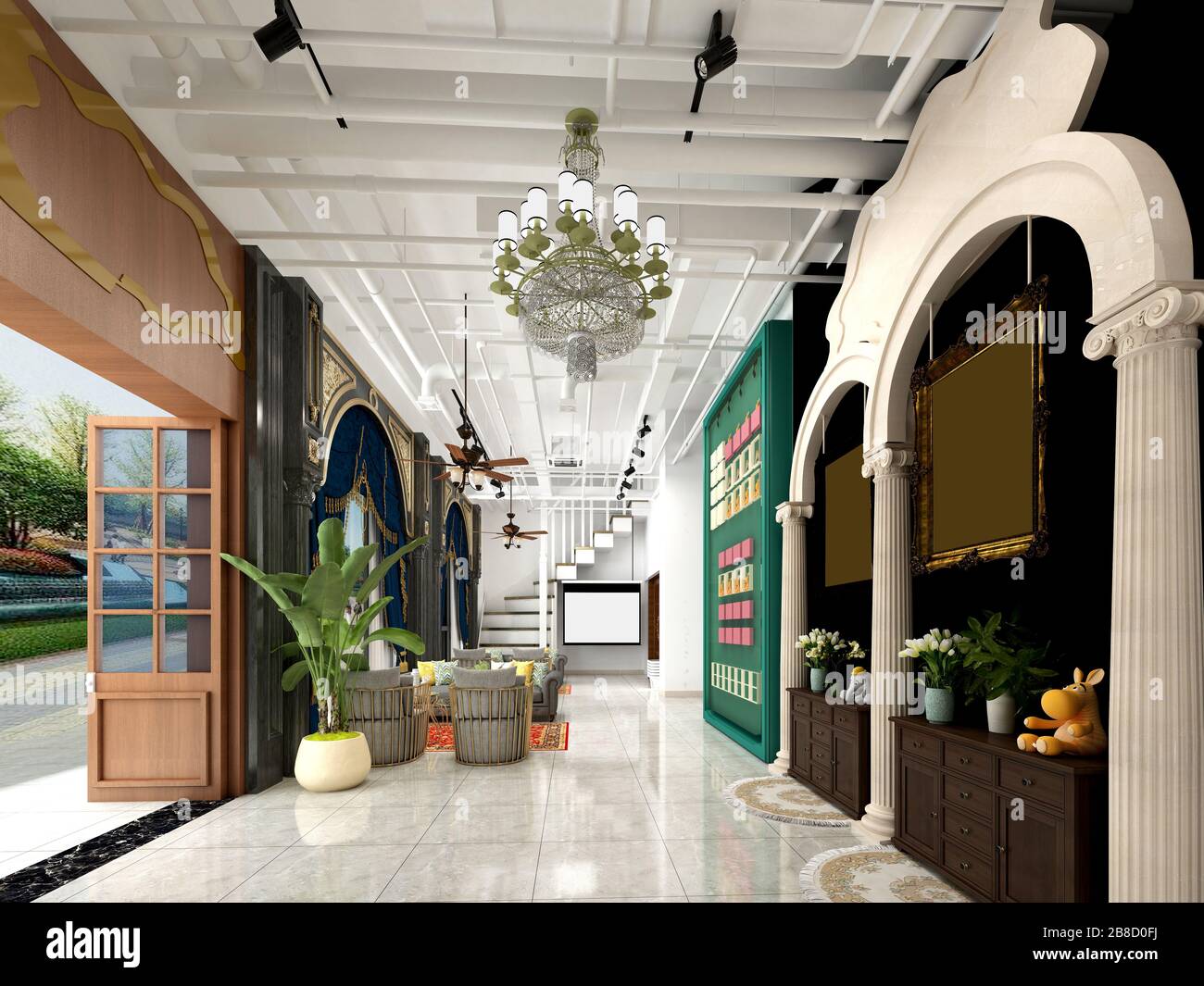 3D render of shop Banque D'Images