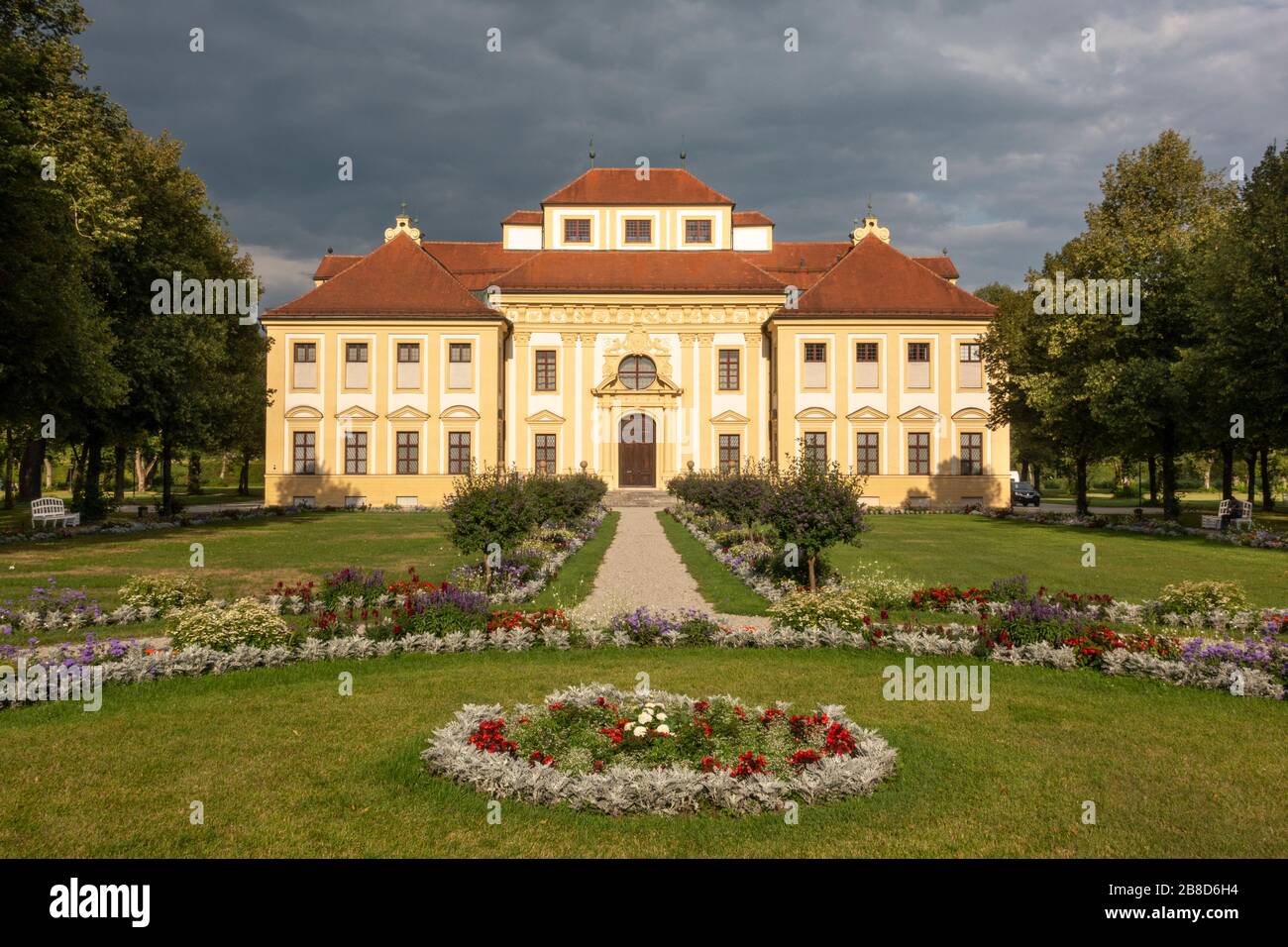 Palais de Lustheim, Schloss Schleißheim (Palais de Schleissheim) à Oberschleißheim, Munich, Bavière, Allemagne. Banque D'Images