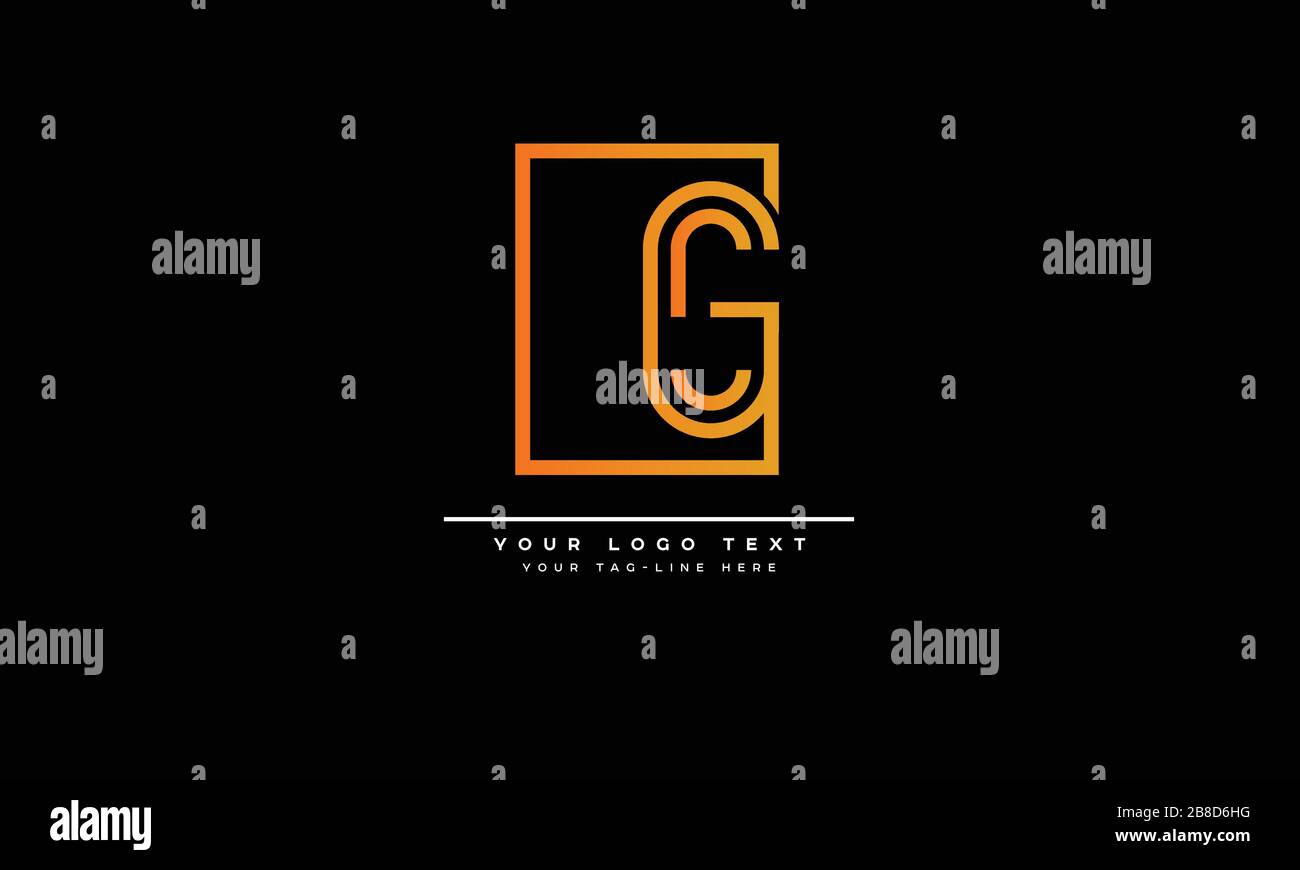 G,GG Letter logo Design avec typographie moderne et créative Illustration de Vecteur