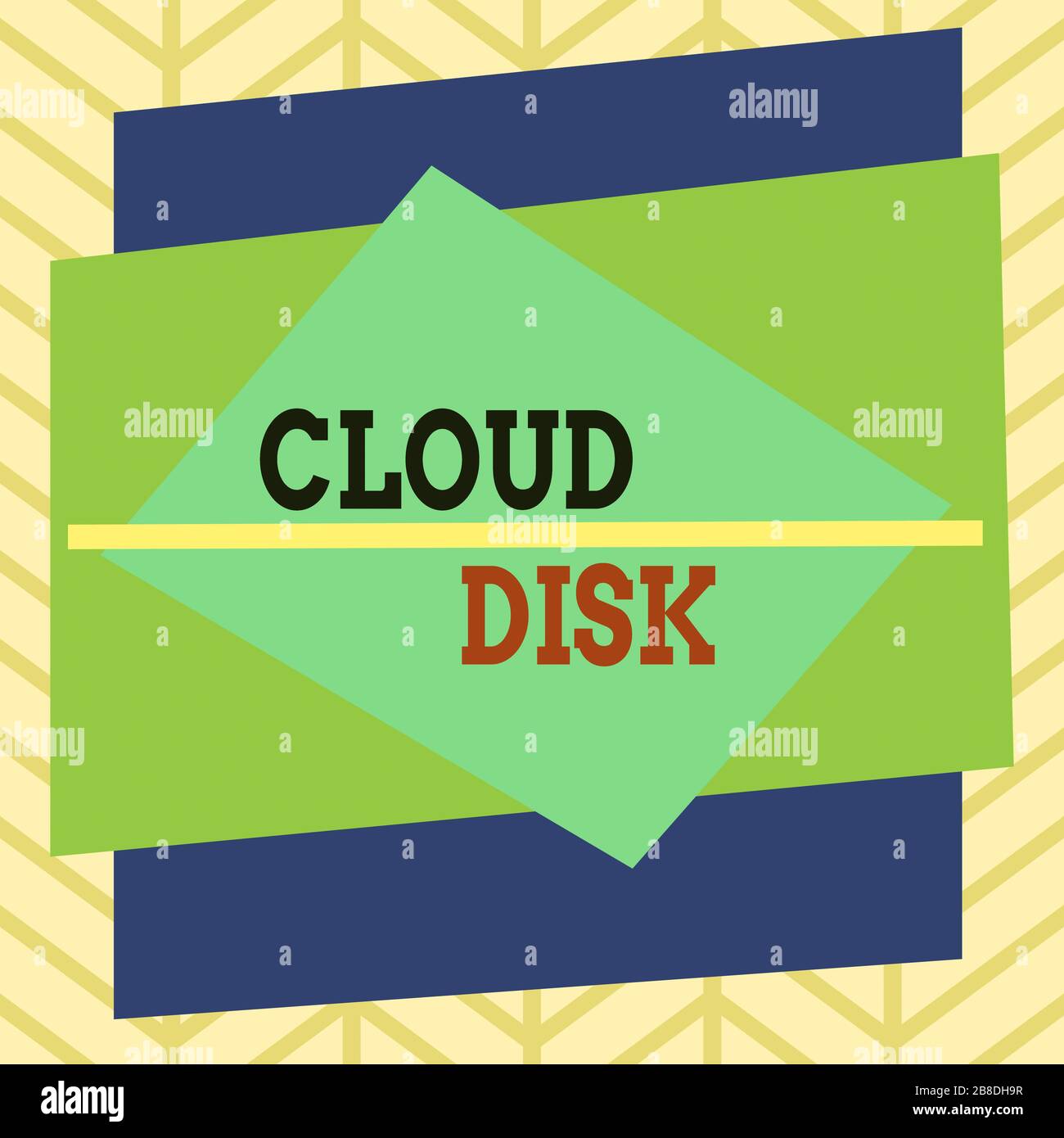 Écriture de texte écriture sur le Cloud Disk. Service de base Web de photo conceptuelle qui fournit de l'espace de stockage sur un serveur distant asymétrique forme irrégulière Banque D'Images