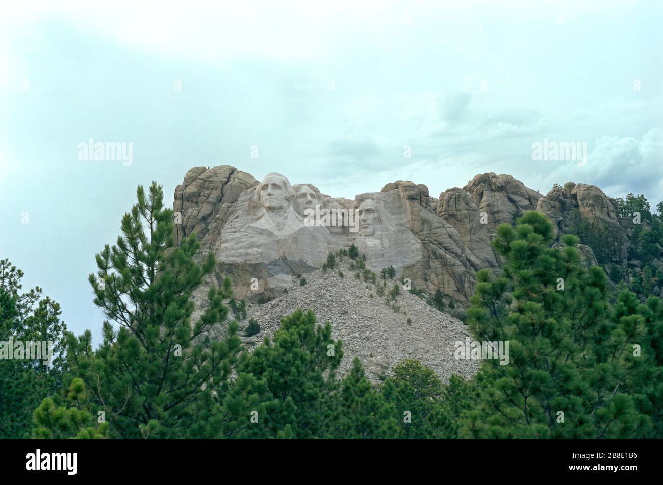 Mémorial national du mont Rushmore dans les années 1980 Banque D'Images
