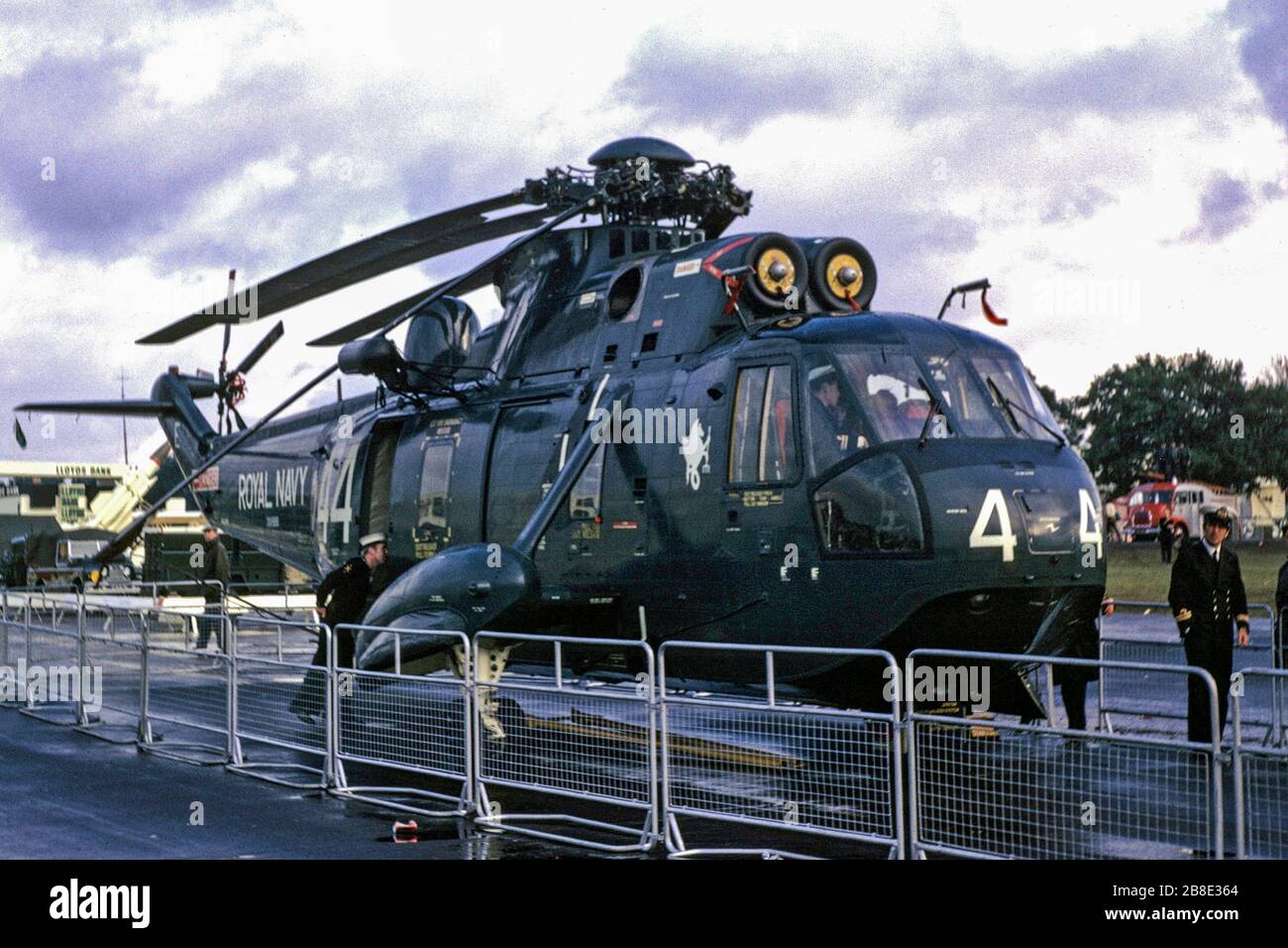 Un ROI DE LA MER DE WESTLAND au Farnborough Air Show en 1970 Banque D'Images