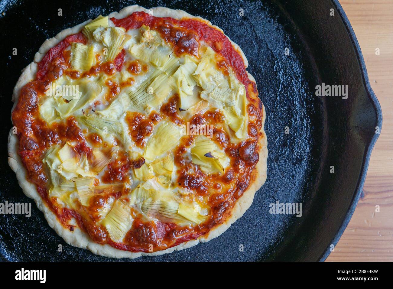 Pizza en fonte Banque D'Images