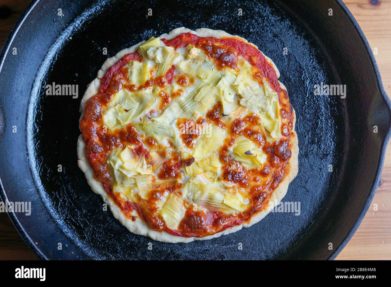 Pizza en fonte Banque D'Images