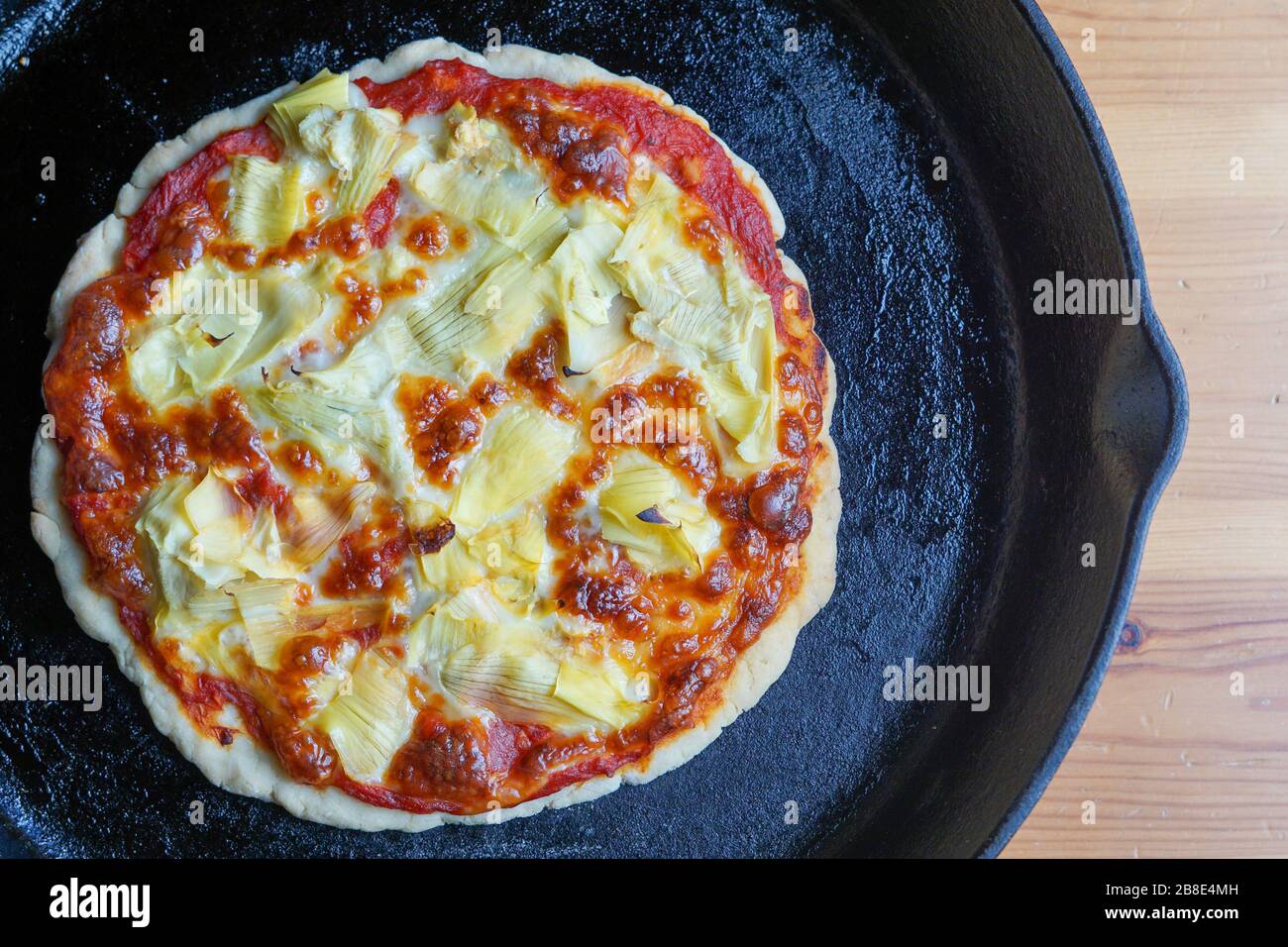 Pizza en fonte Banque D'Images