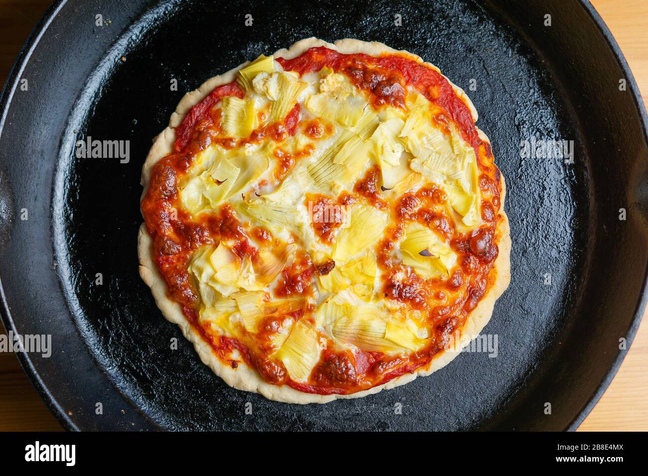 Pizza en fonte Banque D'Images