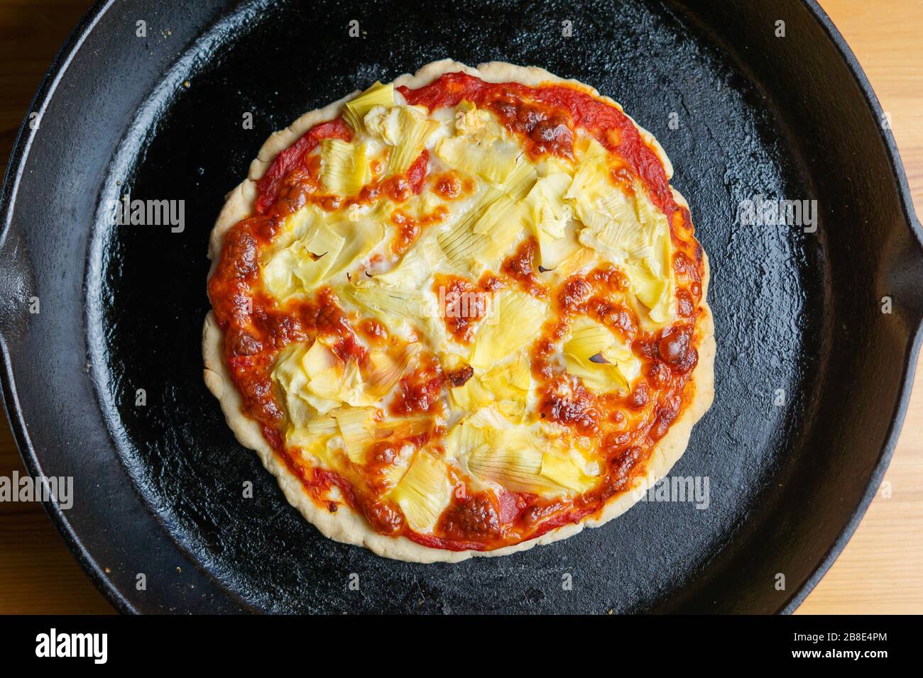Pizza en fonte Banque D'Images