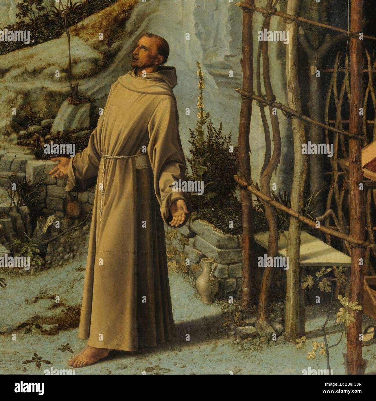 Giovanni Bellini - Saint François dans le désert - Banque D'Images