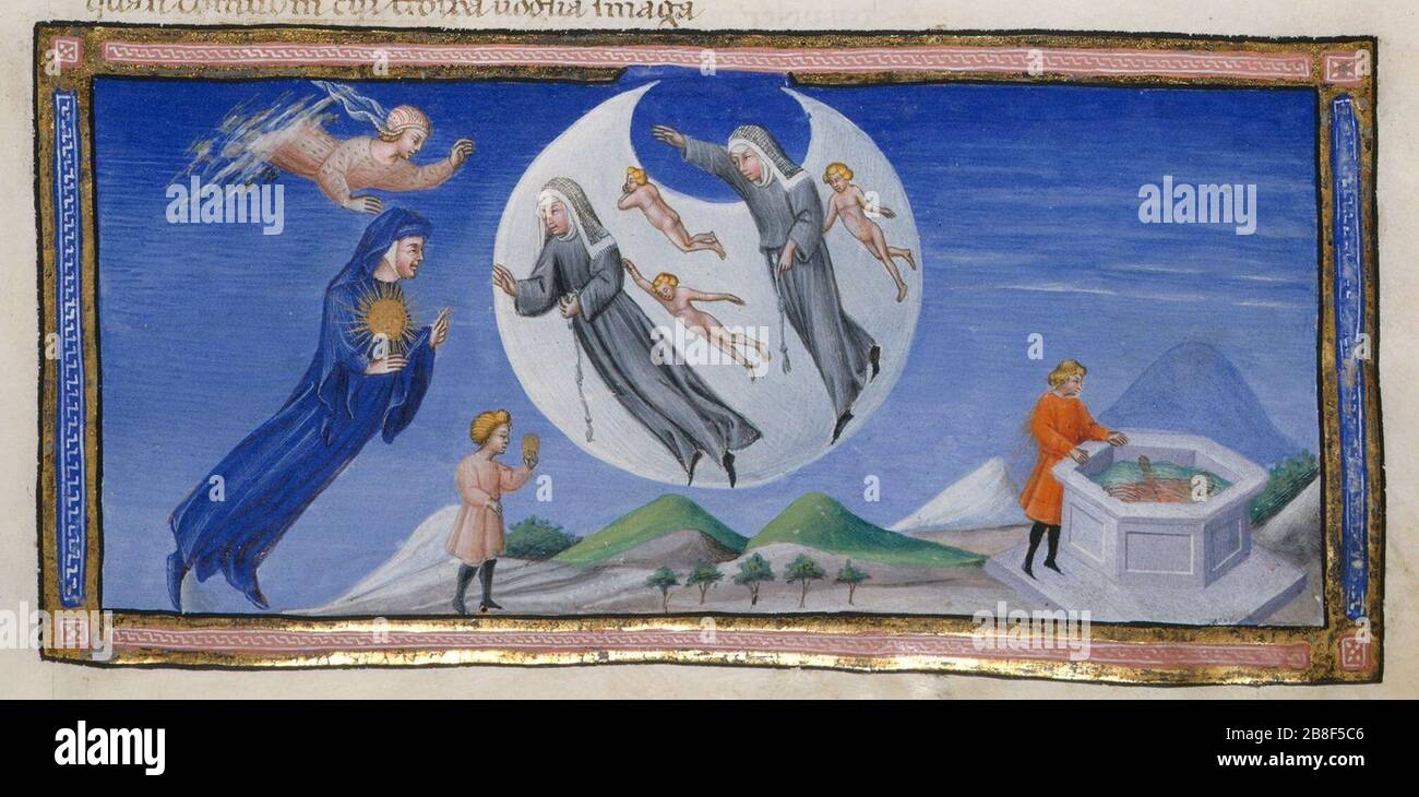 Giovanni di paolo, paradiso 05 dante. Banque D'Images