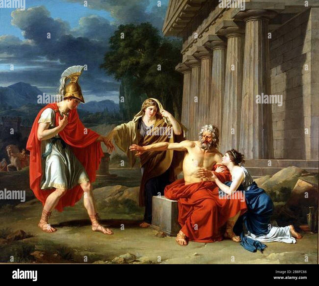 Giroust - Oedipus à Colonus. Banque D'Images