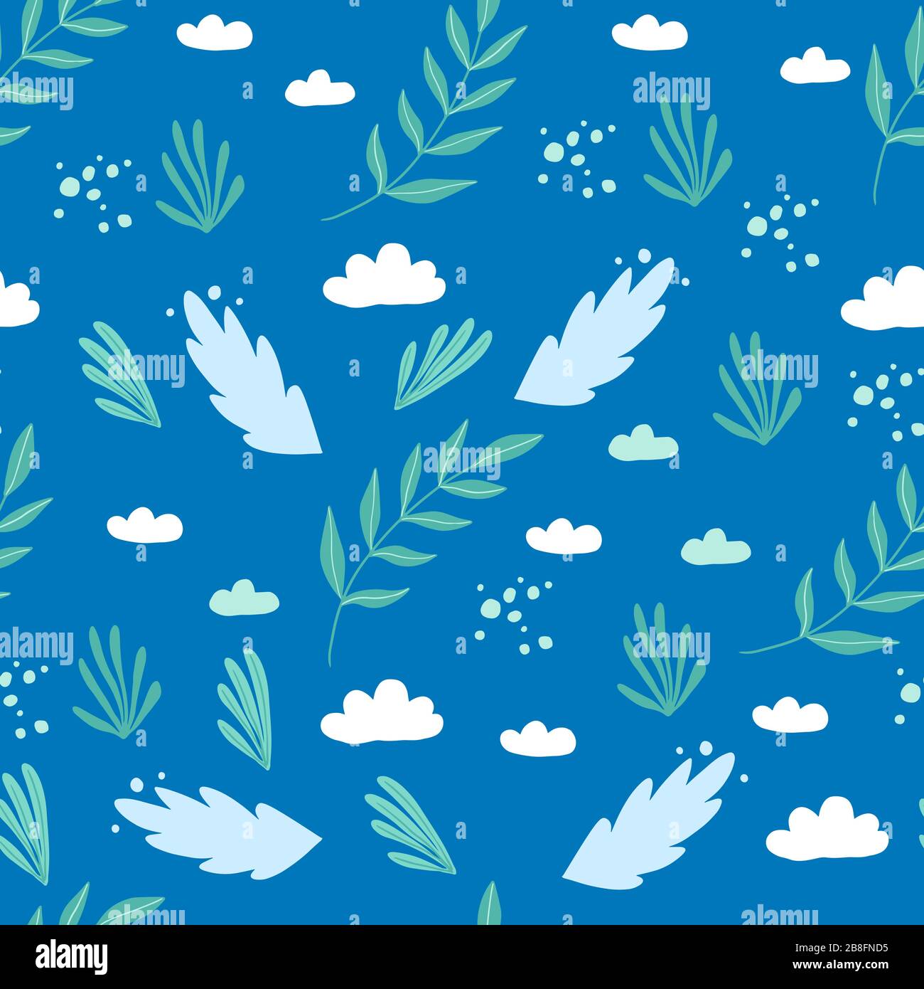 Motif fleuri simple sans couture pour un motif textile et un motif papier peint. Illustration vectorielle. Illustration de Vecteur