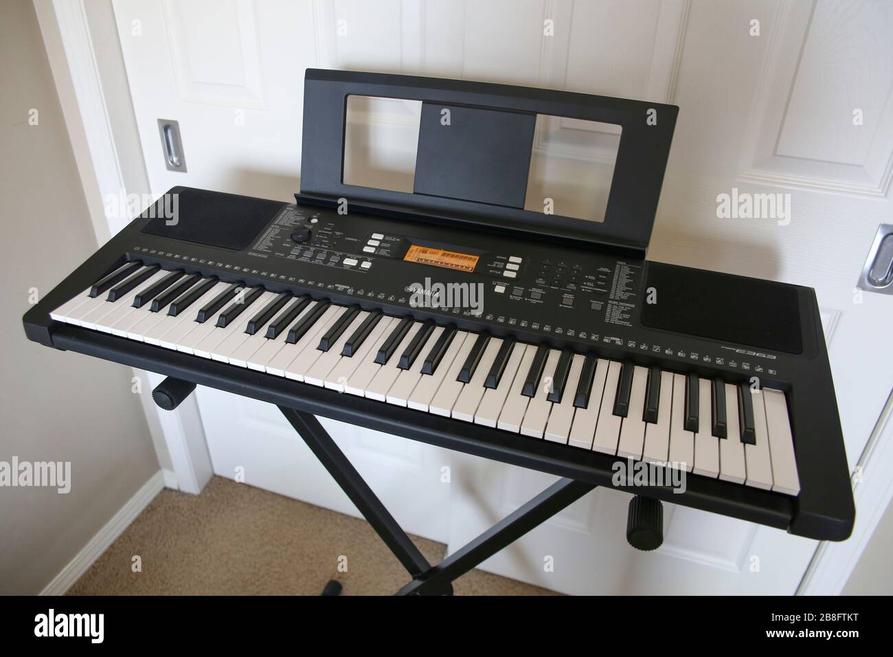 Gros plan du clavier de piano. Instrument de musique. Banque D'Images