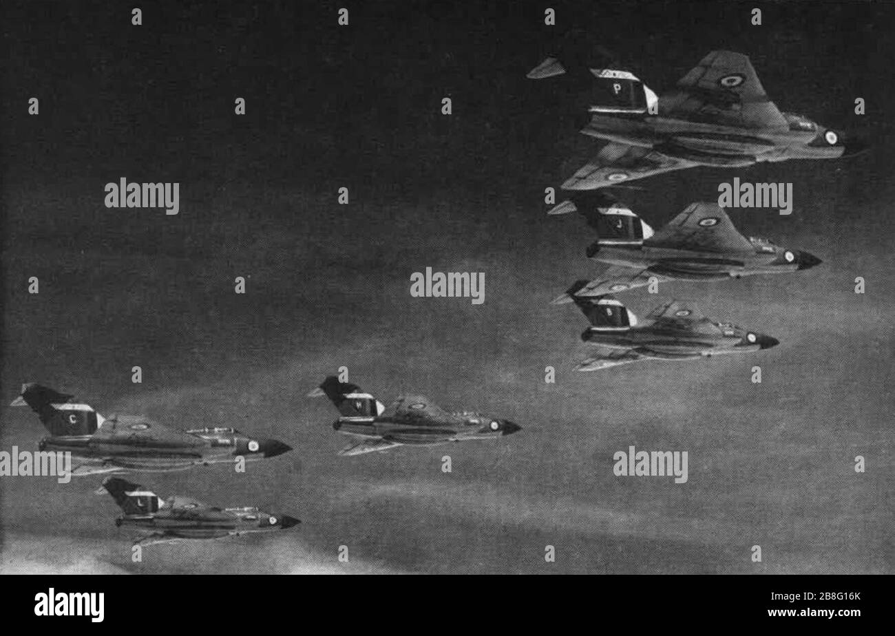 Gloster Javelin FAW 9 64 Sqn 1959. Banque D'Images