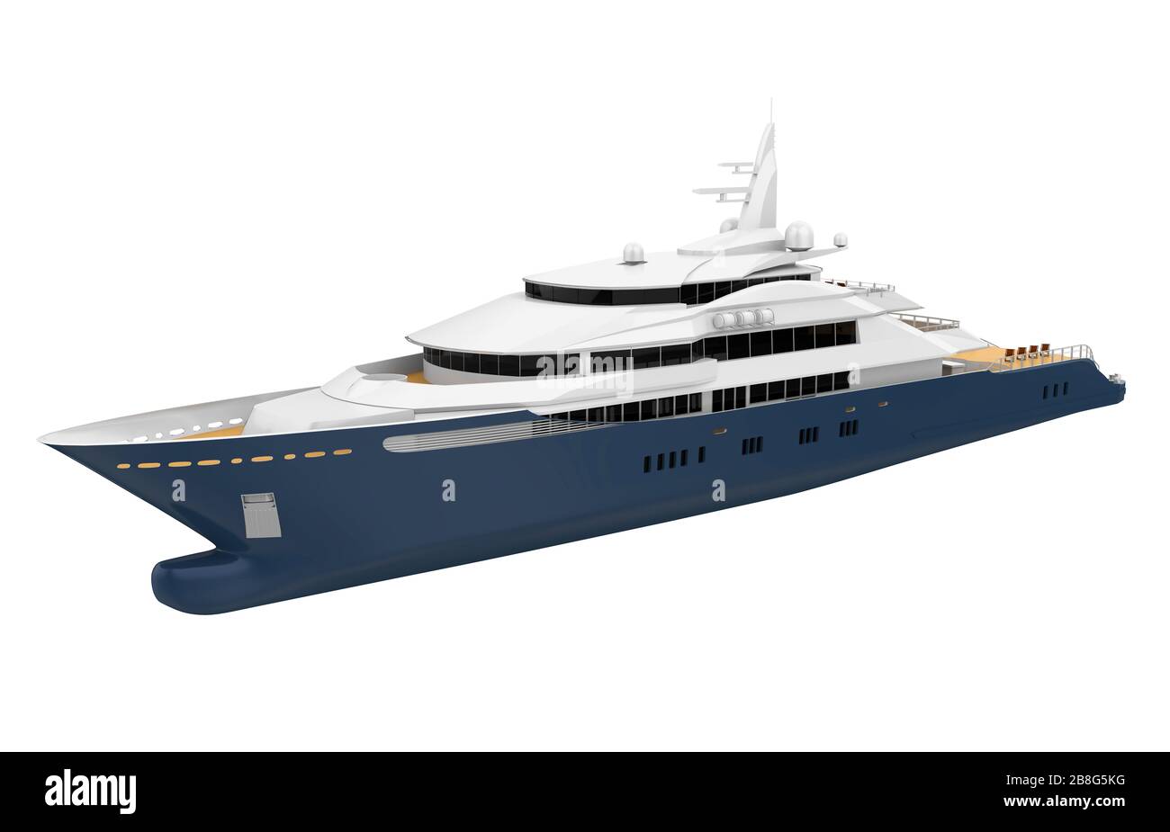 Yacht de plaisance isolé Banque D'Images