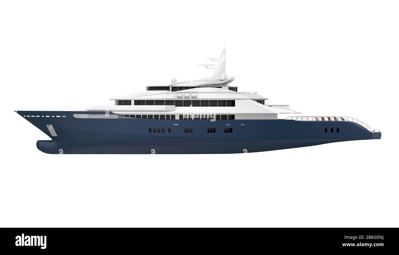 Yacht de plaisance isolé Banque D'Images