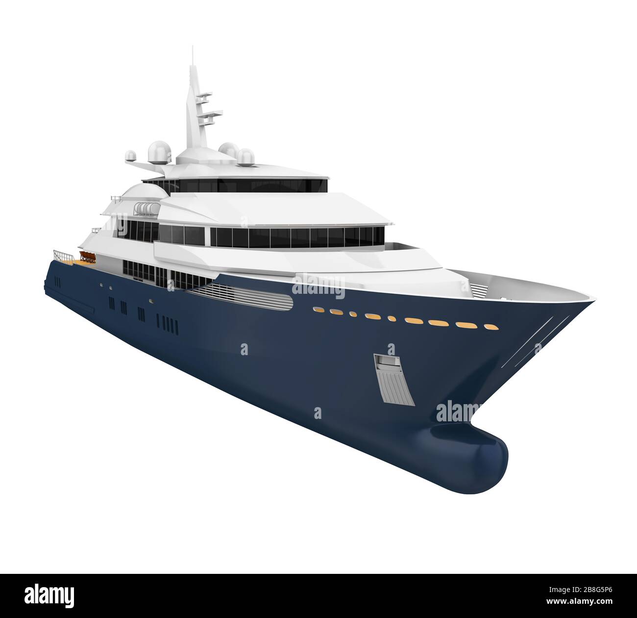 Yacht de plaisance isolé Banque D'Images