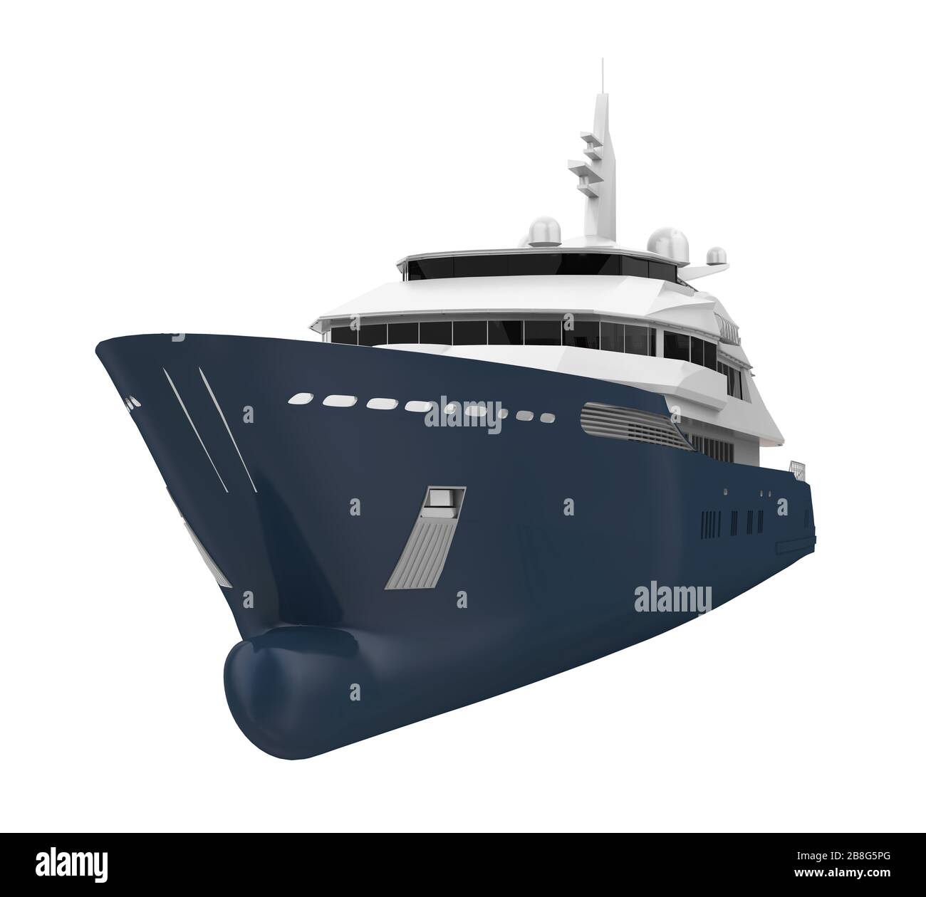 Yacht de plaisance isolé Banque D'Images