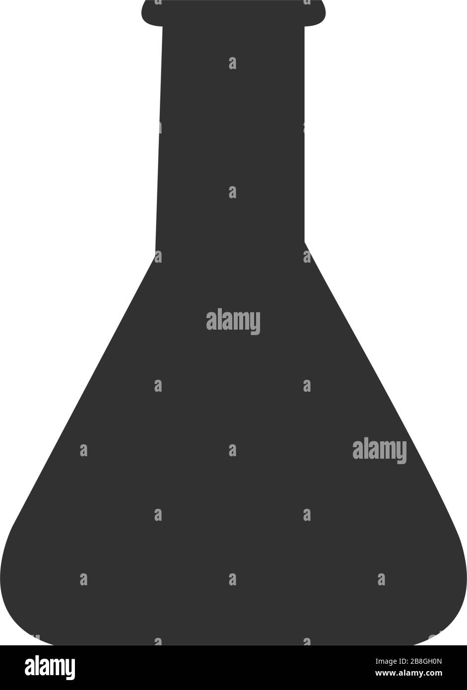 equipement de chimie de laboratoire, icône de tube à essai, icône de flacon de laboratoire. Illustration vectorielle de stock isolée sur fond blanc. Illustration de Vecteur